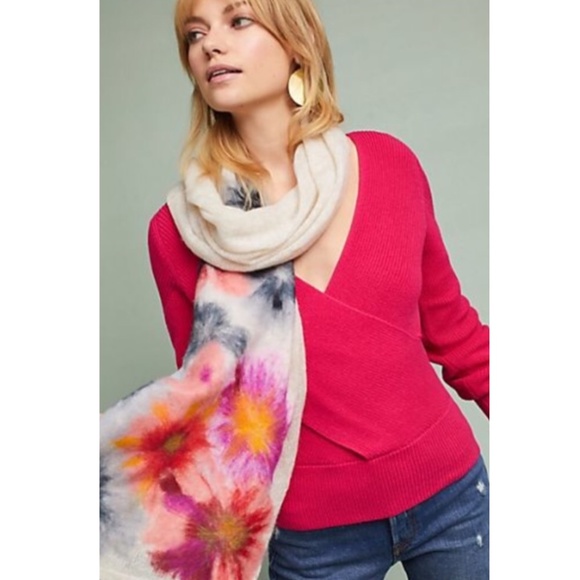 Anthropologie Accessories - NWT Felted Bouquet Scarf by Troubadour
